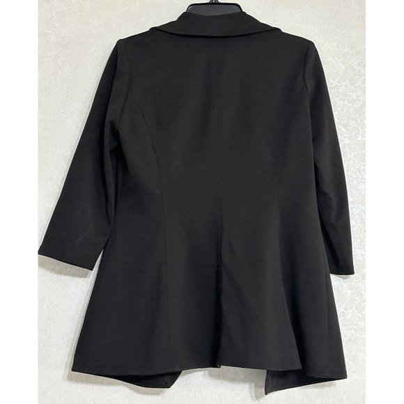 Calvin Klein Elegant Black Ruffle Jacket - Picture 3 of 5